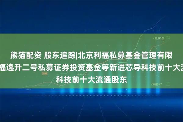 熊猫配资 股东追踪|北京利福私募基金管理有限公司-利福逸升二号私募证券投资基金等新进芯导科技前十大流通股东